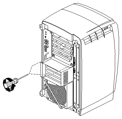 Figure 4-46 Replacing the PCI Screws