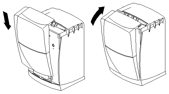 Figure 7-36 Replacing the Bezel