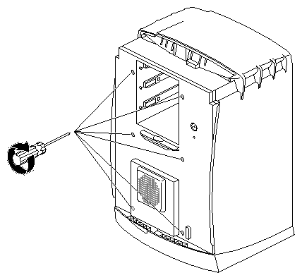 Figure 7-26 Tightening the Captive Screws on the Frontplane Module
