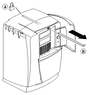 Figure 2-2 Removing the Lockbar