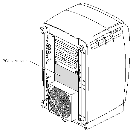 Figure 4-1 Workstation Without the Optional PCI Module