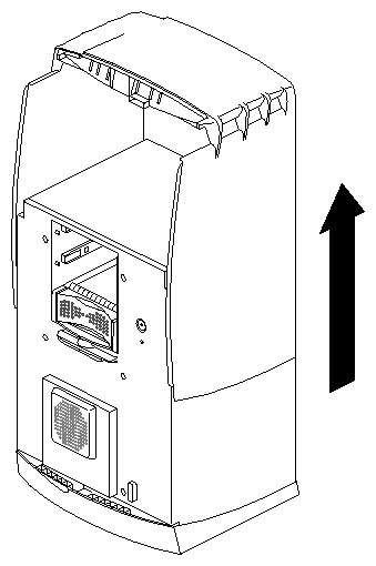 Figure 7-31 Sliding the Front Cover Forward
