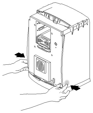Figure 7-30 Releasing the Plastic Top Cover