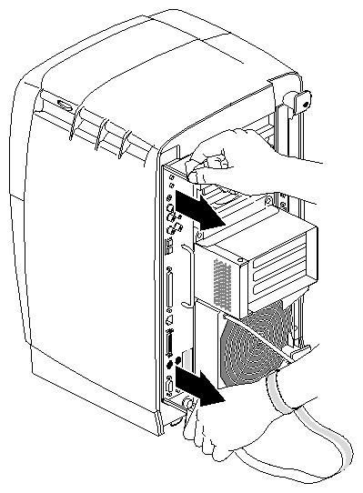 Figure 2-7 Releasing the System Module From the Frontplane