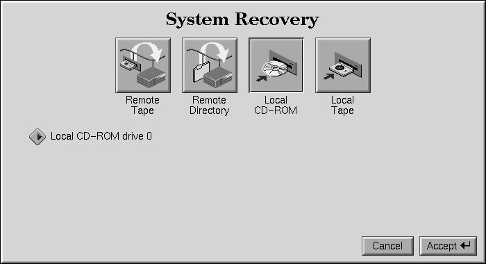 Figure 8-12 System Recovery Menu