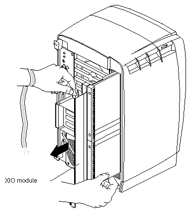 Figure 5-8 Removing the XIO Module