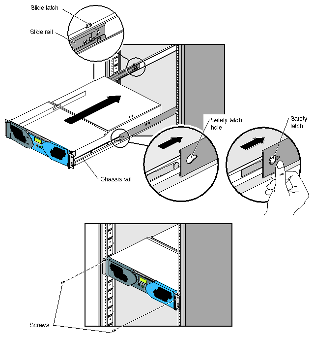 Installing Base Module in Rack