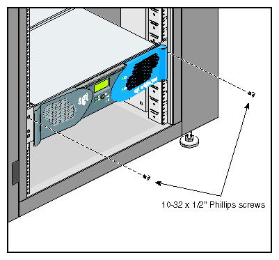 Securing the Server to the Rack