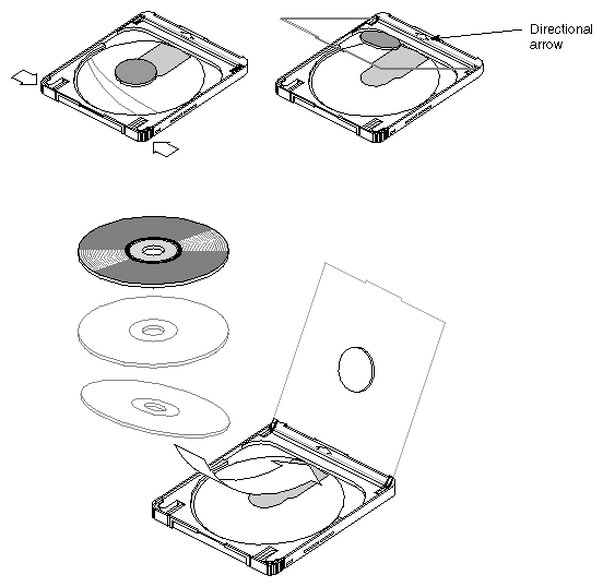 Figure 4-6 Loading a CD Into the Caddy