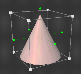 Figure 1-6 Selected Object, Displaying Bounding Box