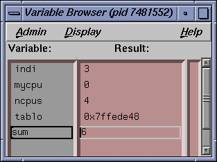 Variable Browser