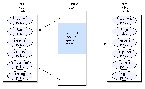 Scenario after Attaching Section of Address Space to Policy Module

