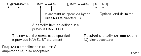 Namelist Input Data Rules