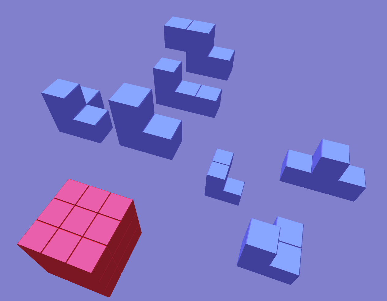 Soma Cube Puzzle in DWB Form