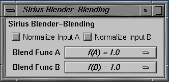 Figure 3-3 Setting Blender Function Values
