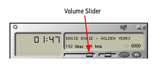 Music Player Volume Slider